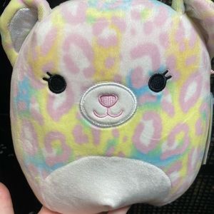 8” pink leopard squishmallow Michaela